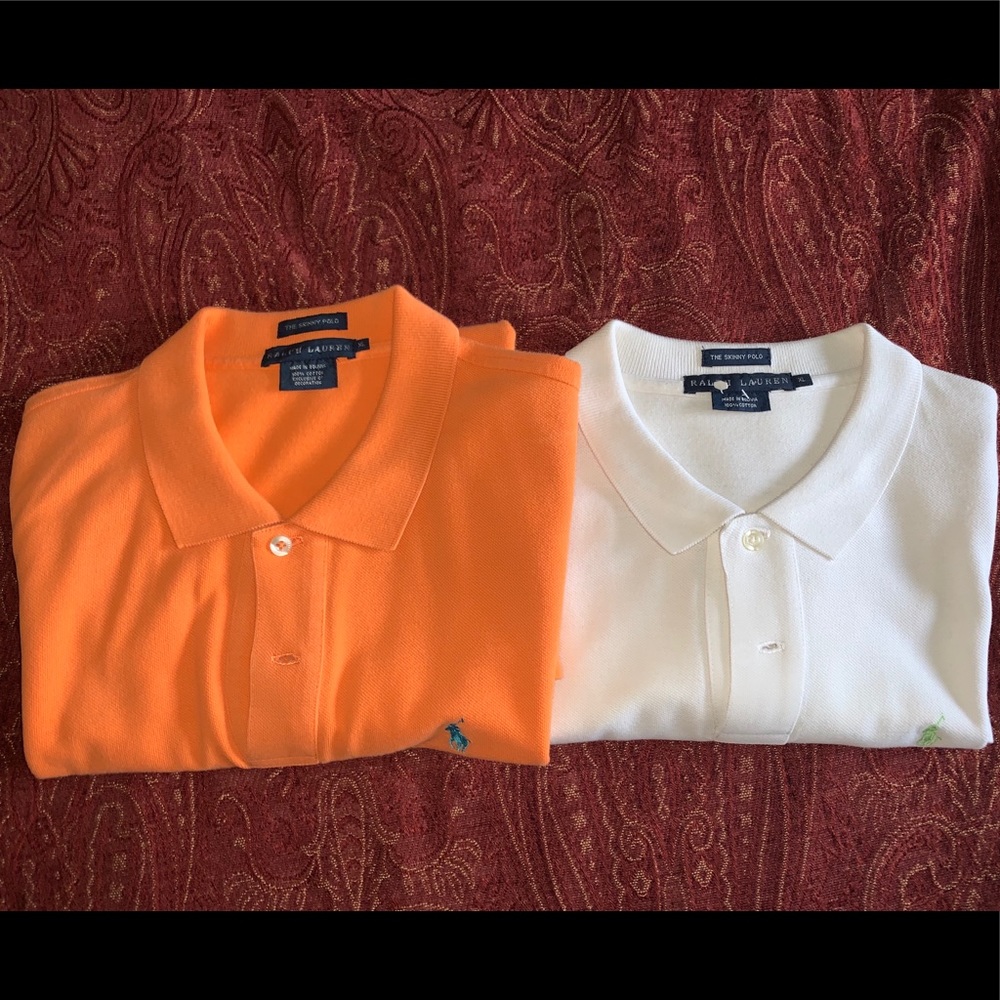 2 Women’s ‘The Skinny Polo’ Shirts (sold together)